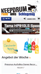 Mobile Screenshot of keepdrum.de